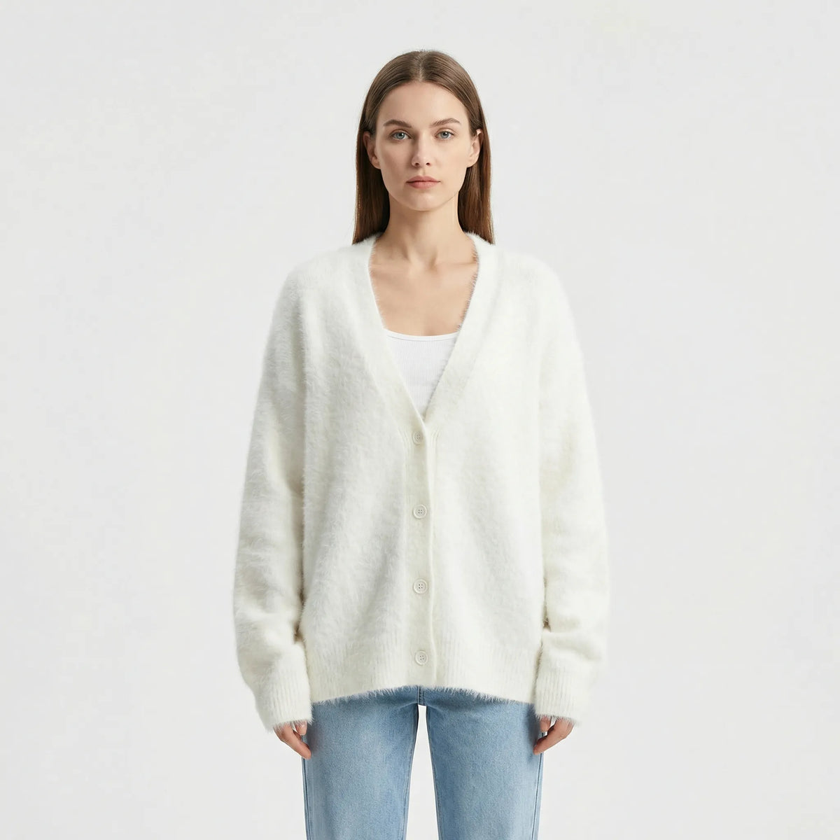 Oversized Strickjacke Mit Knöpfen - Jasmina