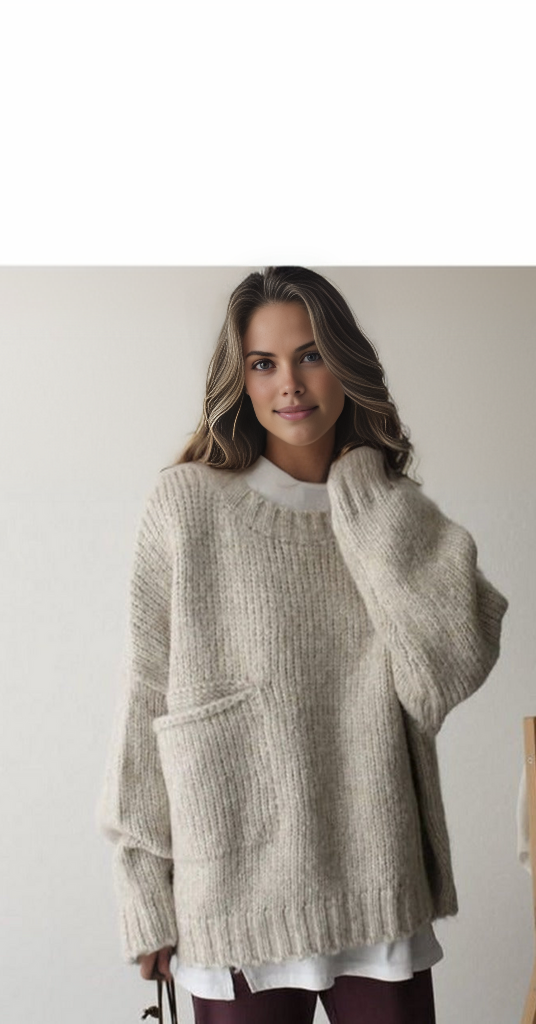 Oversized Sweter Dziurkowany - AutumnComfort-S-Trend Polska
