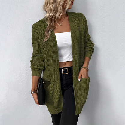 Sweter damski z kieszeniami – Maelis