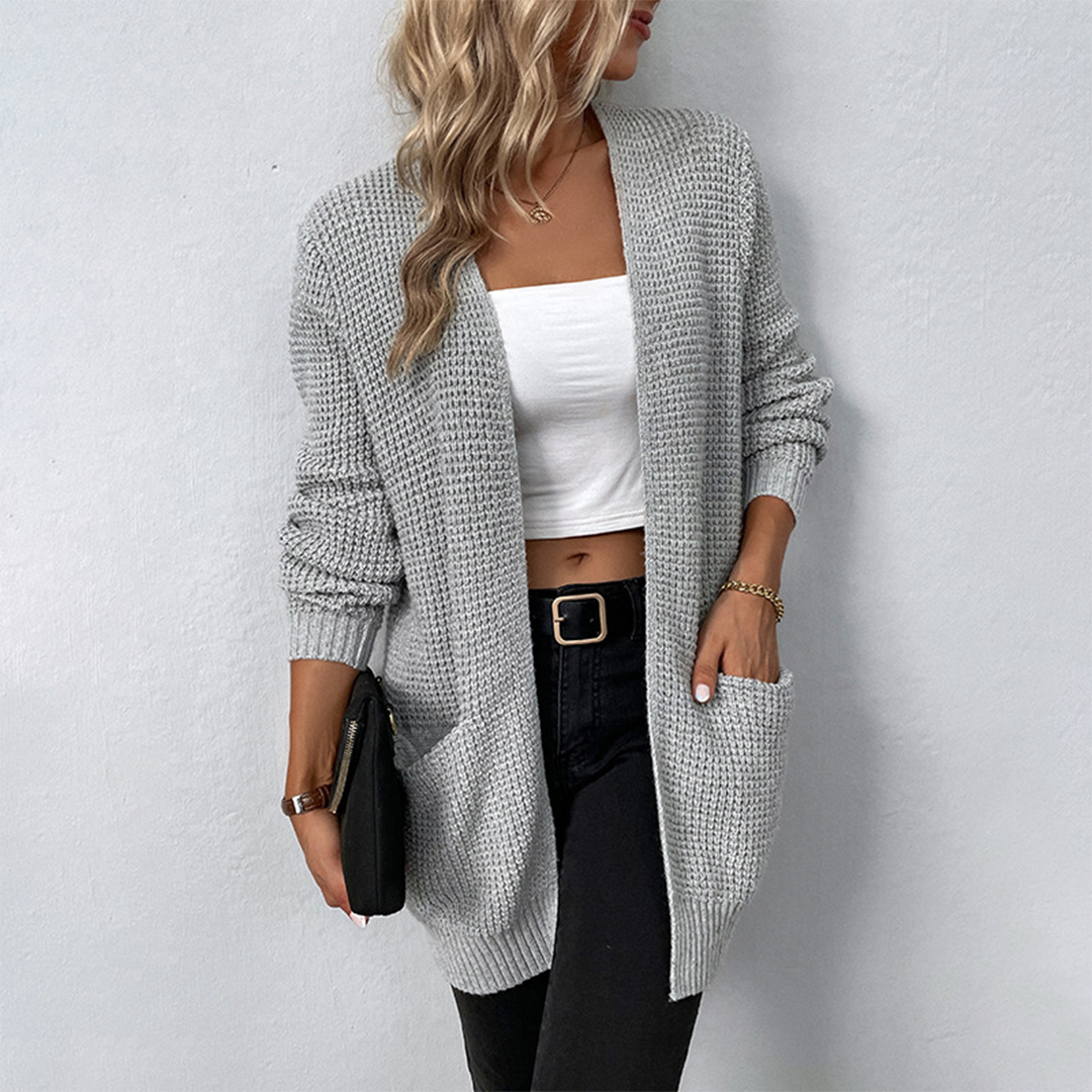 Sweter damski z kieszeniami – Maelis