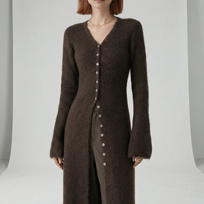 Longline-Cardigan Mit Knopfleiste - Lisann