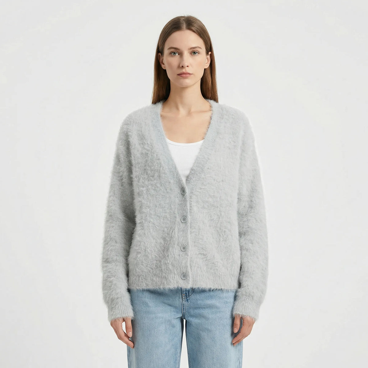 Oversized Strickjacke Mit Knöpfen - Jasmina