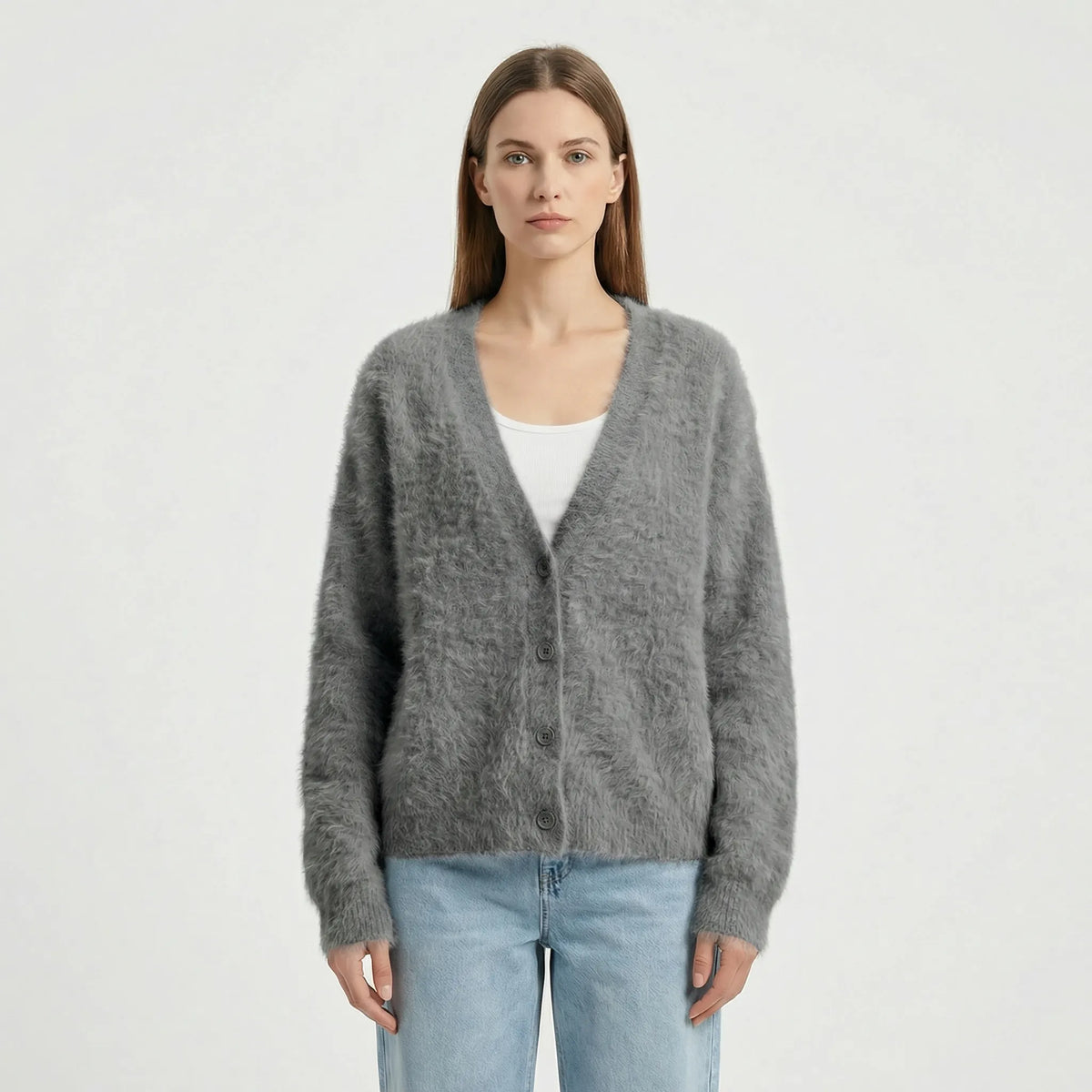 Oversized Strickjacke Mit Knöpfen - Jasmina
