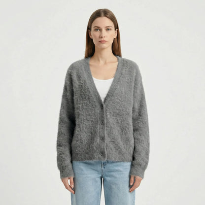 Oversized Strickjacke Mit Knöpfen - Jasmina