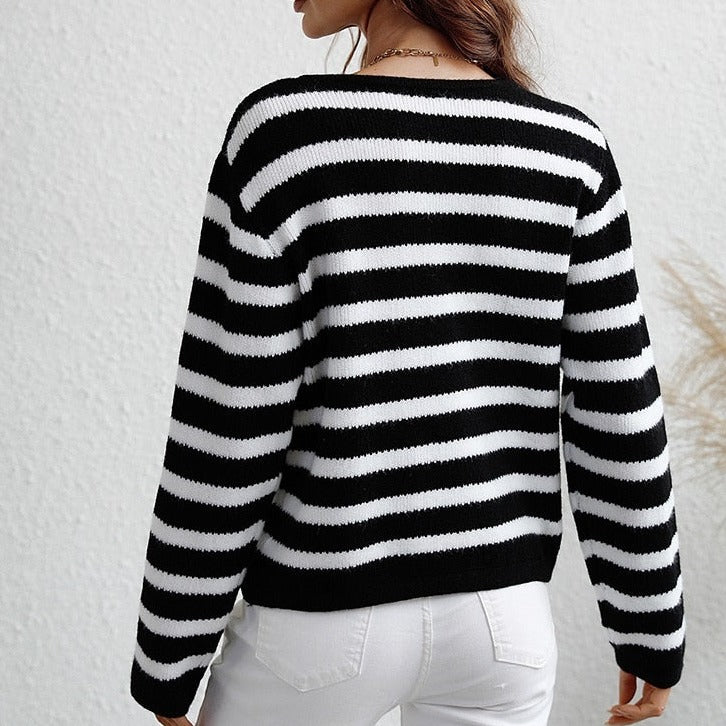 Paskowy sweter damski na jesień – Leona