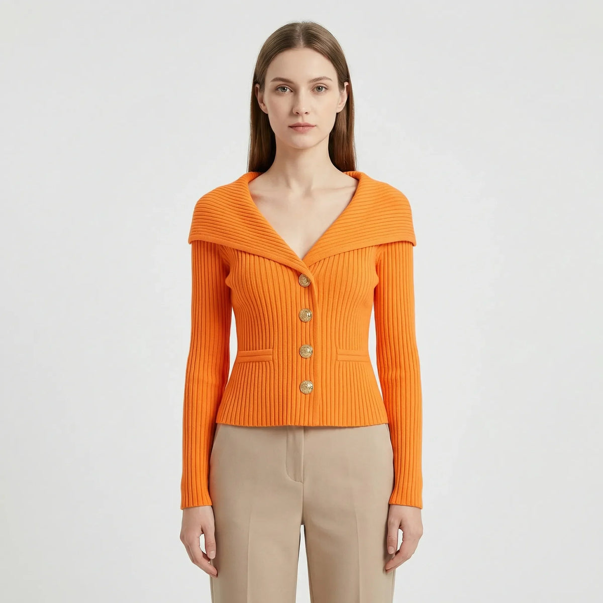 Taillierte Kurze Strickjacke - Cosima