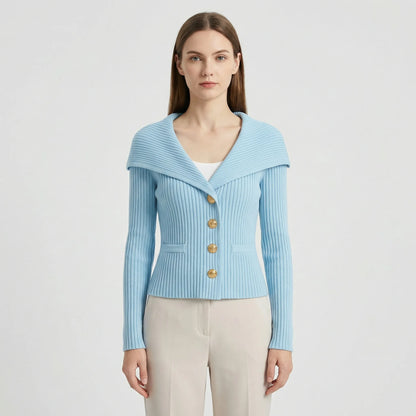Taillierte Kurze Strickjacke - Cosima