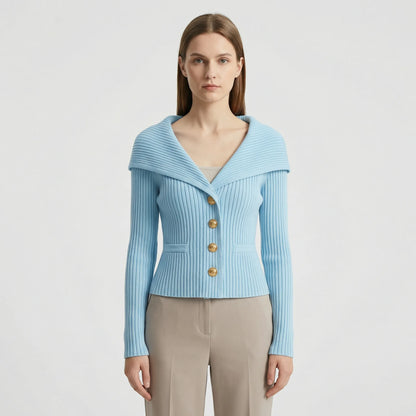 Taillierte Kurze Strickjacke - Cosima