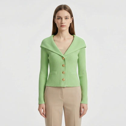 Taillierte Kurze Strickjacke - Cosima