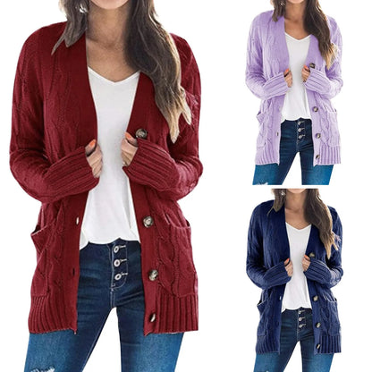 Sweter damski z guzikami – Noor