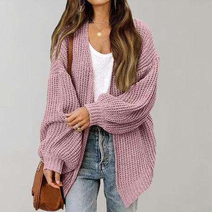 Casual dzianinowa kamizelka damska - Aria-Różowy-S-Trend Polska