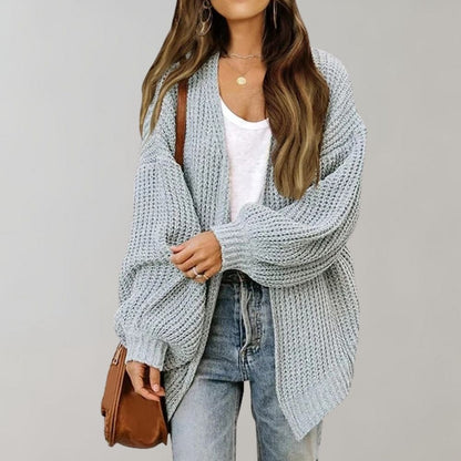 Casual dzianinowa kamizelka damska - Aria-Szary-S-Trend Polska