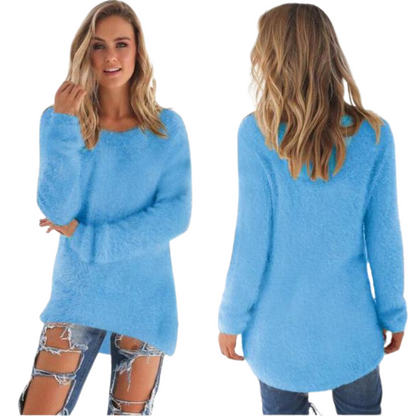 Casual sweter damski - Ella-Niebieski-S-Trend Polska