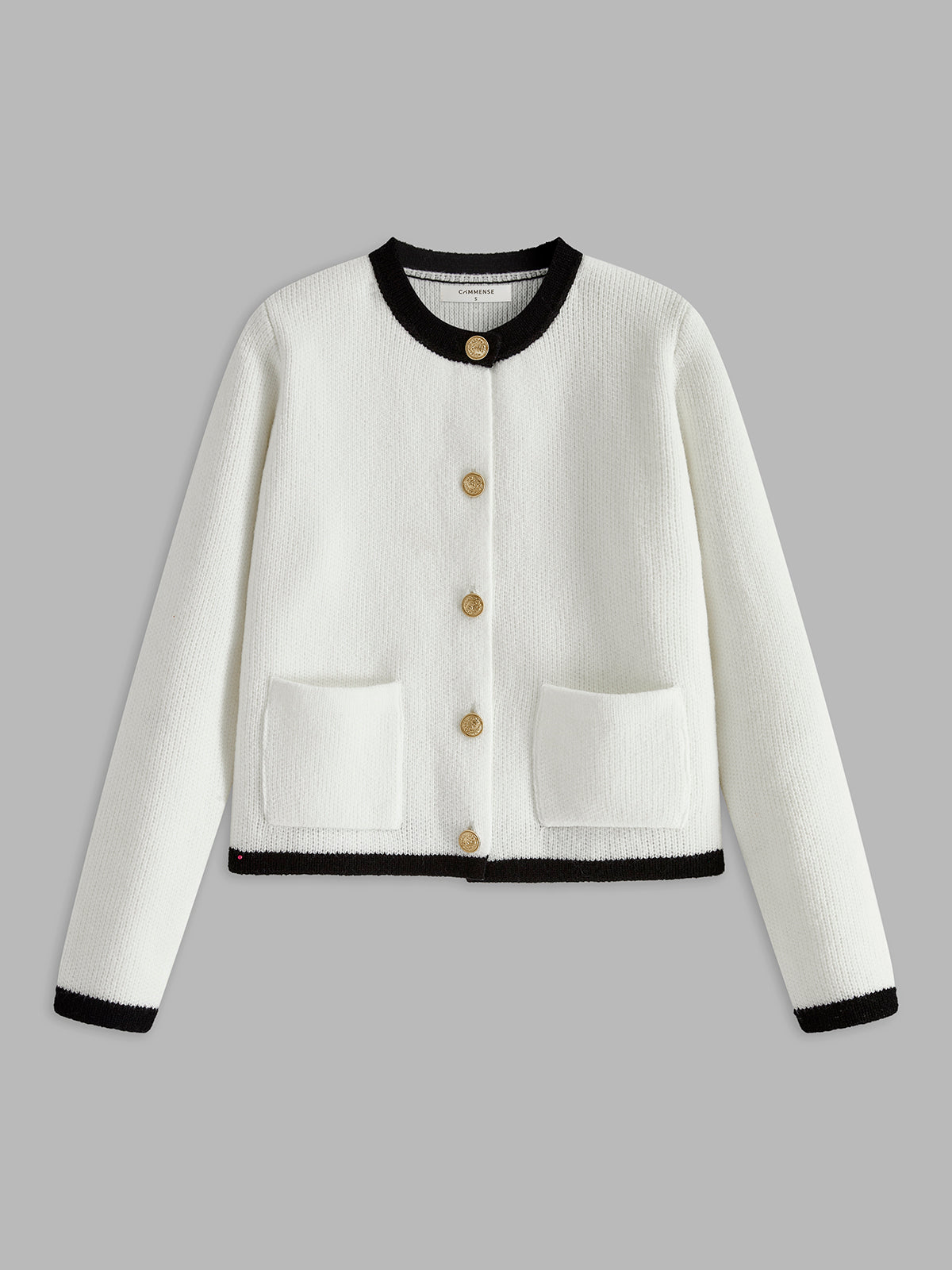 Contrast Trim Vest dla kobiet - Serena-Biały-XS-Trend Polska