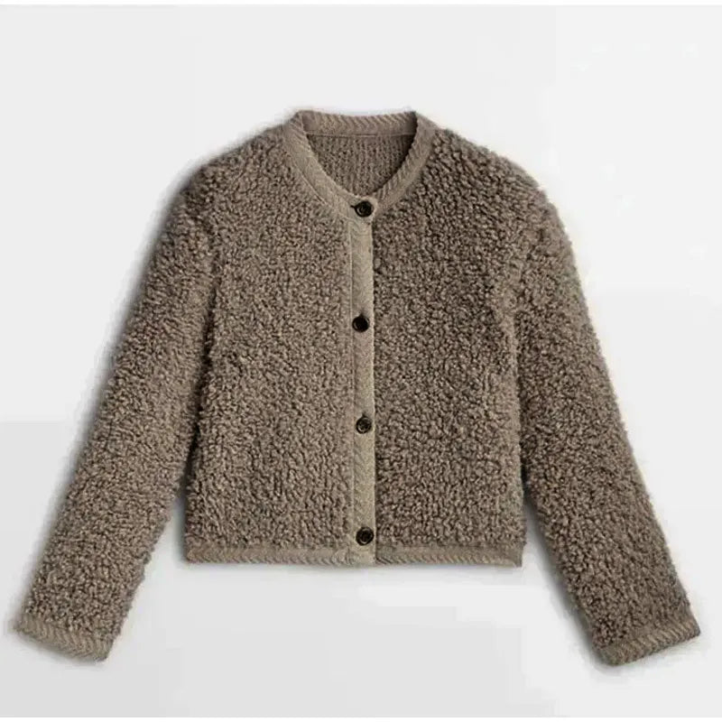 Damski kamizelka Teddy - Aurora-Brązowy-S-Trend Polska