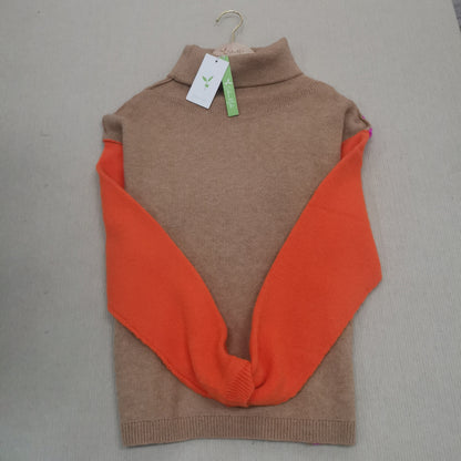 Imponujący sweter kolorblock - AutumnVibe-S (36/38)-Trend Polska