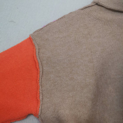 Imponujący sweter kolorblock - AutumnVibe-S (36/38)-Trend Polska
