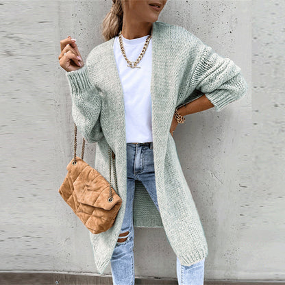 Klasyczny sweter damski - Camile-Szary-S-Trend Polska