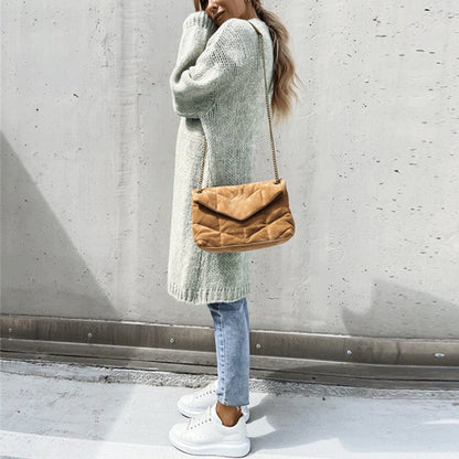 Klasyczny sweter damski - Camile-Beżowy-S-Trend Polska