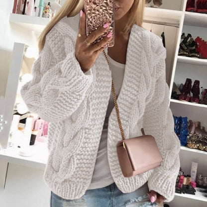 Luksusowy Kaszmirowy Sweter Damski - Camille-Biały-S-Trend Polska