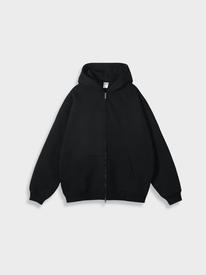 Oversized kamizelka z zamkiem - Ava-Czarny-S-Trend Polska