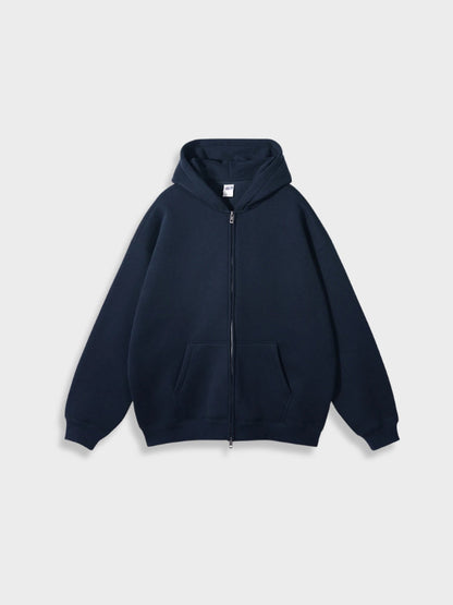 Oversized kamizelka z zamkiem - Ava-morski niebieski-S-Trend Polska