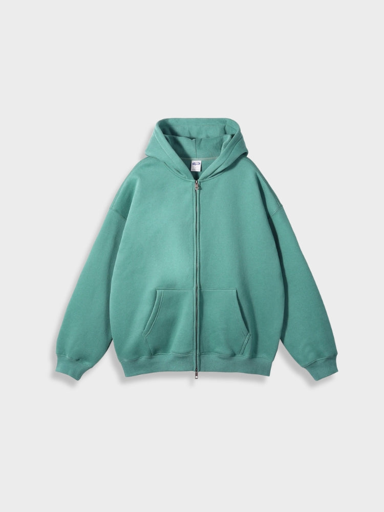 Oversized kamizelka z zamkiem - Ava-Zielony-S-Trend Polska