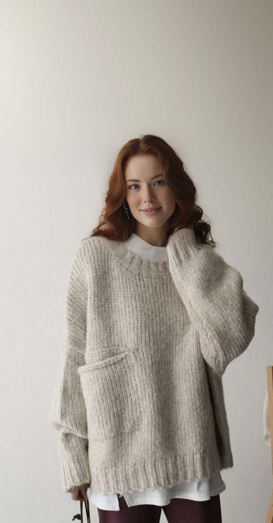 Oversized Sweter Dziurkowany - AutumnComfort-S-Trend Polska