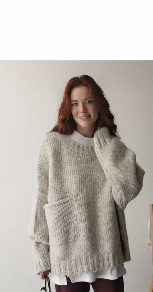 Oversized Sweter Dziurkowany - AutumnComfort-S-Trend Polska