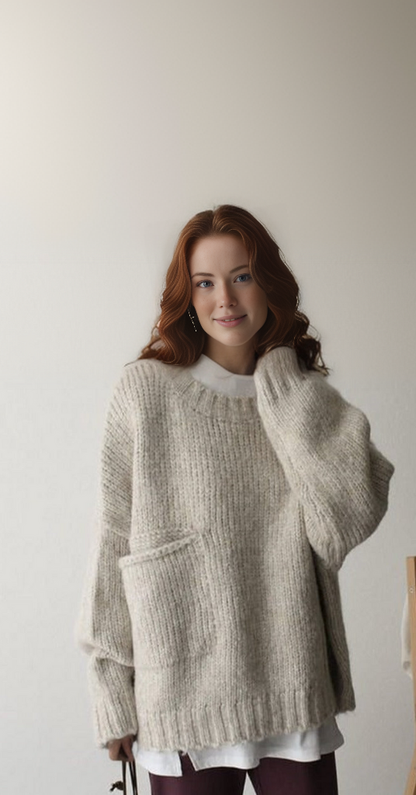 Oversized Sweter Dziurkowany - AutumnComfort-S-Trend Polska