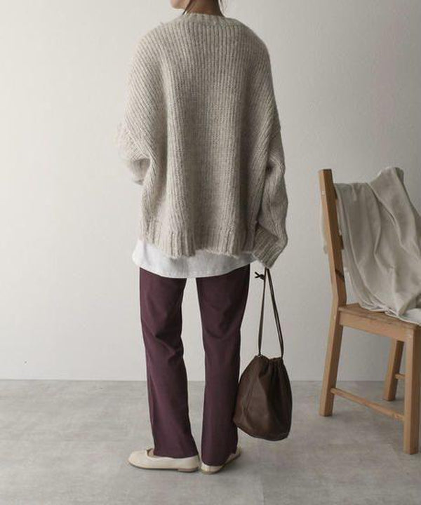 Oversized Sweter Dziurkowany - AutumnComfort-S-Trend Polska