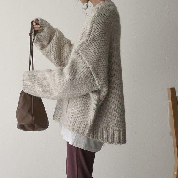 Oversized Sweter Dziurkowany - AutumnComfort-S-Trend Polska