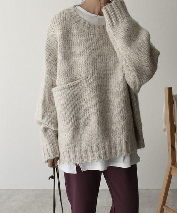 Oversized Sweter Dziurkowany - AutumnComfort-S-Trend Polska