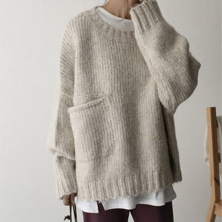 Oversized Sweter Dziurkowany - AutumnComfort-S-Trend Polska