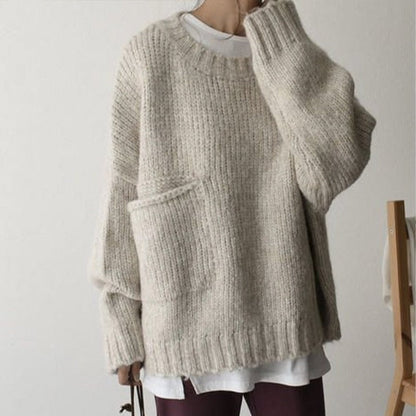 Oversized Sweter Dziurkowany - AutumnComfort-S-Trend Polska