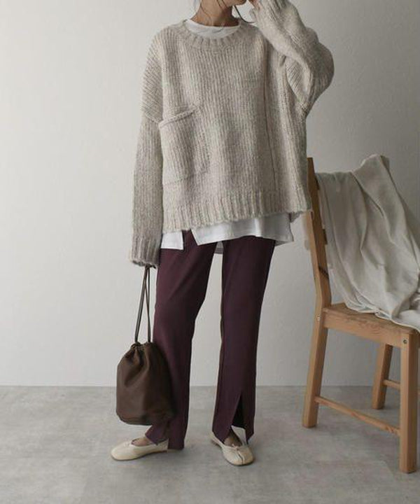 Oversized Sweter Dziurkowany - AutumnComfort-S-Trend Polska