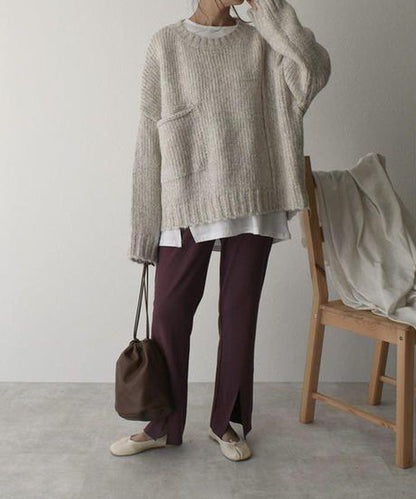 Oversized Sweter Dziurkowany - AutumnComfort-S-Trend Polska