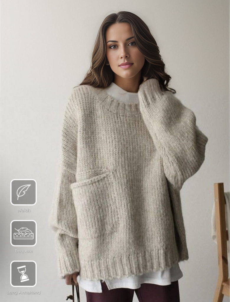 Oversized Sweter Dziurkowany - AutumnComfort-S-Trend Polska