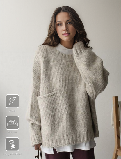 Oversized Sweter Dziurkowany - AutumnComfort-S-Trend Polska