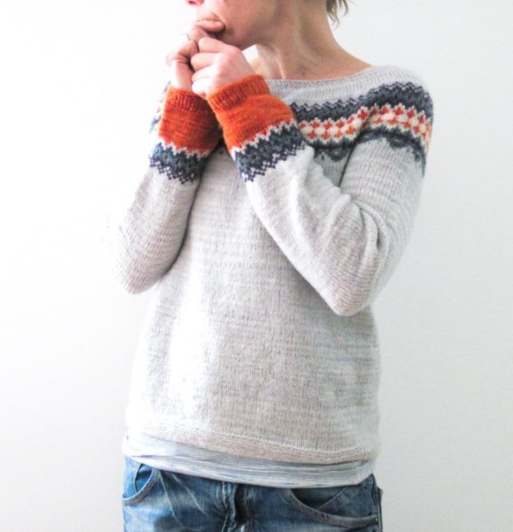 Skandynawski Trendowy Sweter z Żywej Nadrukiem - NordicChic-S-Trend Polska