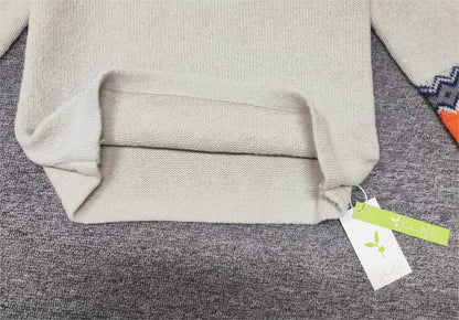 Skandynawski Trendowy Sweter z Żywej Nadrukiem - NordicChic-S-Trend Polska