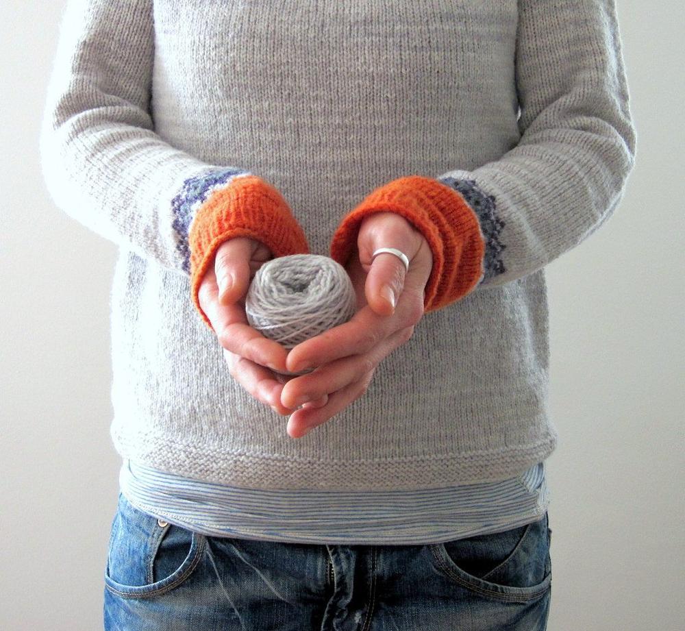 Skandynawski Trendowy Sweter z Żywej Nadrukiem - NordicChic-S-Trend Polska