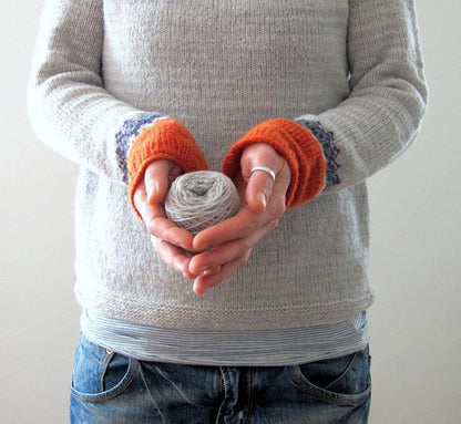 Skandynawski Trendowy Sweter z Żywej Nadrukiem - NordicChic-S-Trend Polska