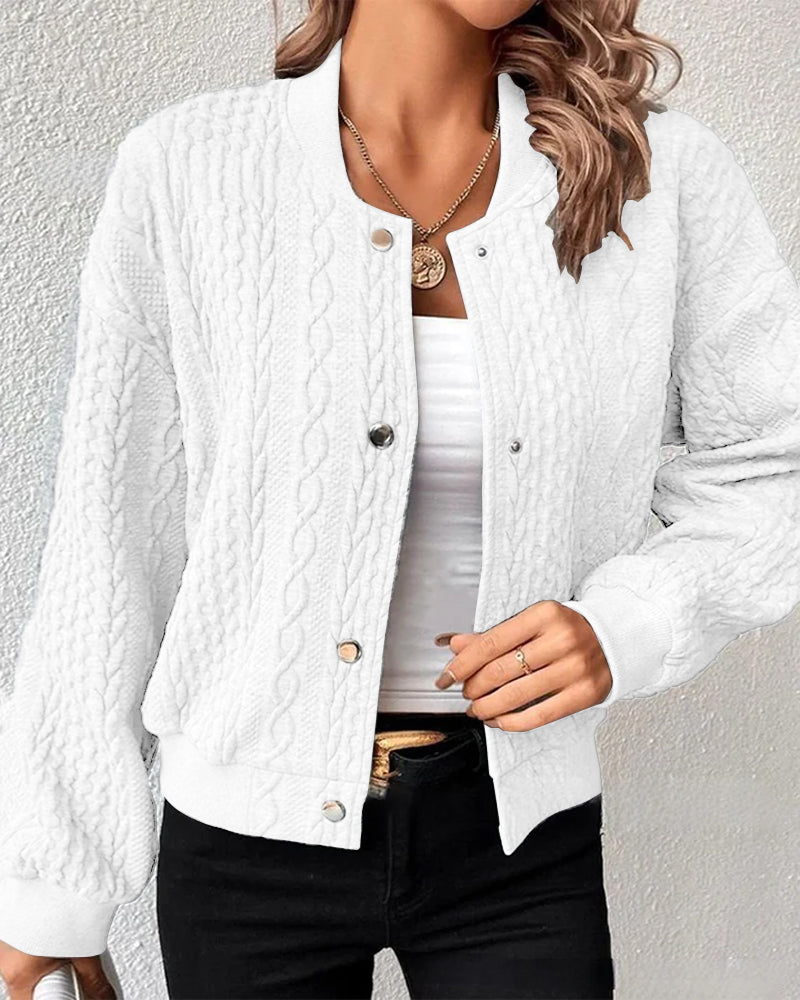 Stylowy damski sweter - Eloise-Biały-S-Trend Polska