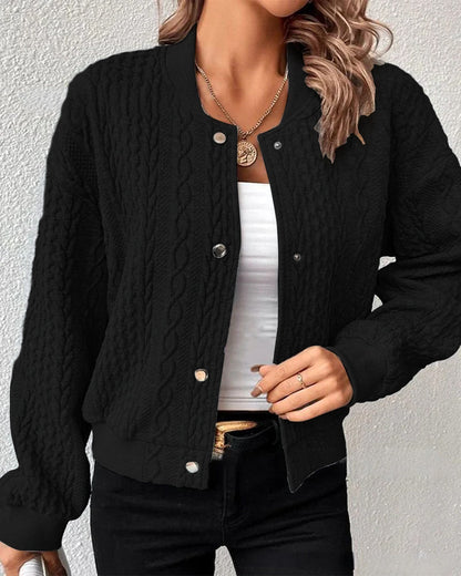 Stylowy damski sweter - Eloise-Czarny-S-Trend Polska