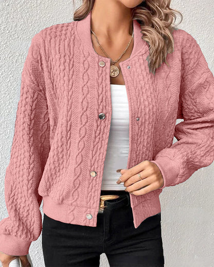 Stylowy damski sweter - Eloise-Różowy-S-Trend Polska