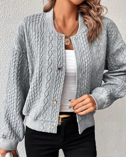 Stylowy damski sweter - Eloise-Szary-S-Trend Polska