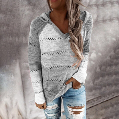 Stylowy Sweter Damski - Aurora-Szary-S-Trend Polska