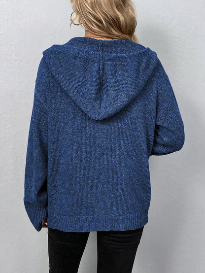 Sweter z kapturem - Mila-Szary-S-Trend Polska