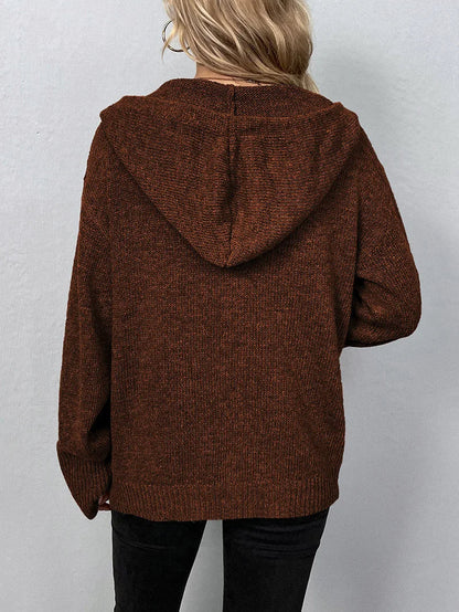 Sweter z kapturem - Mila-Szary-S-Trend Polska